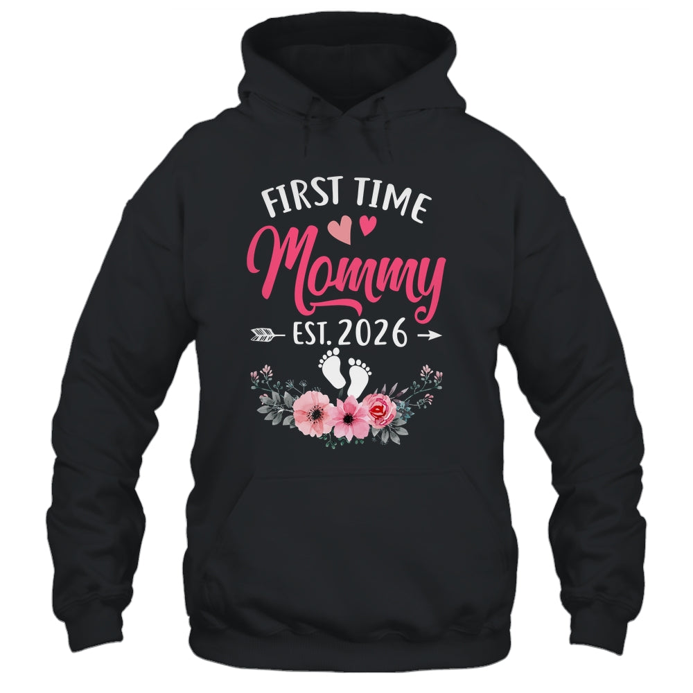 First Time Mommy Promoted To Mommy Est 2027 Mothers Day Shirt & Tank Top | siriusteestore