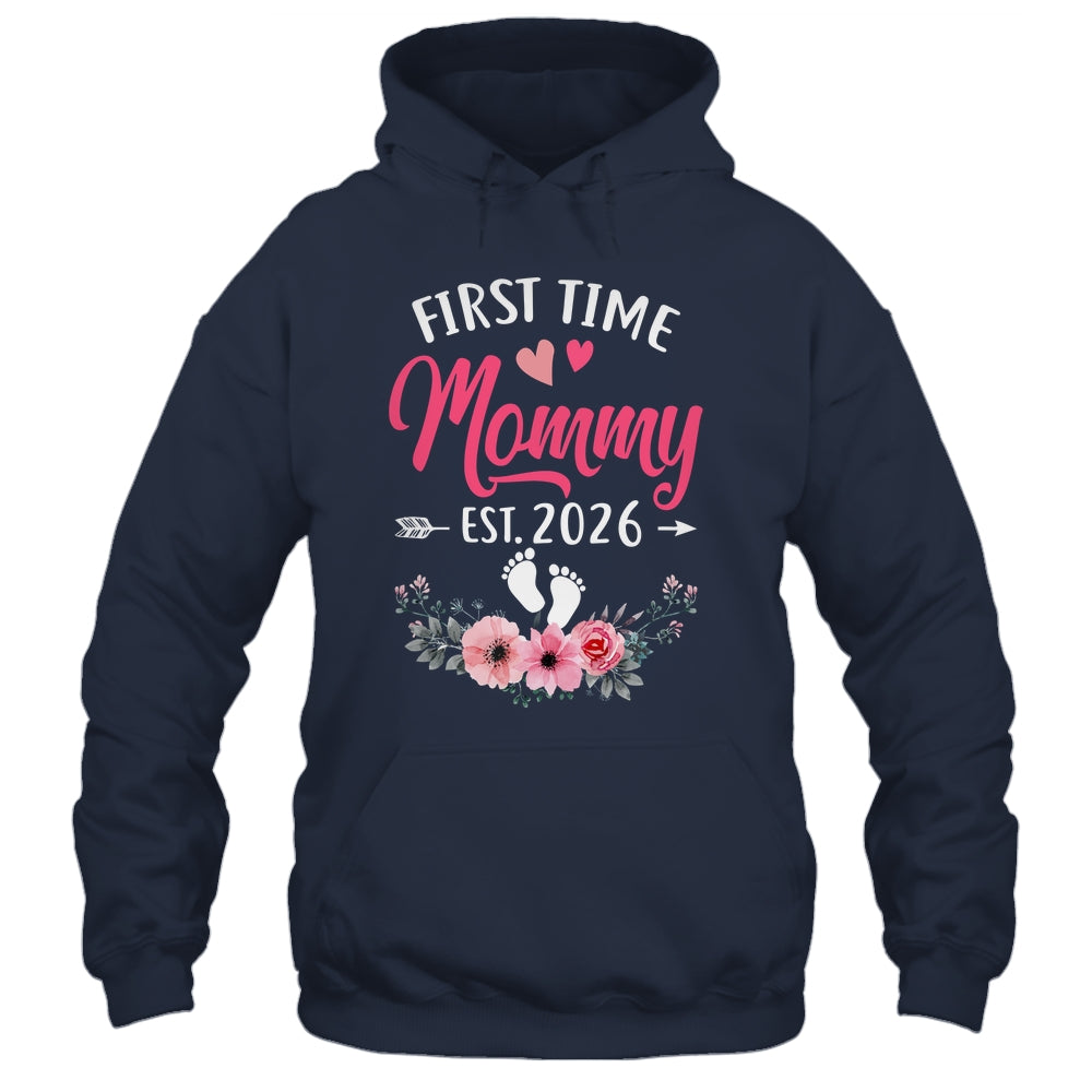 First Time Mommy Promoted To Mommy Est 2027 Mothers Day Shirt & Tank Top | siriusteestore