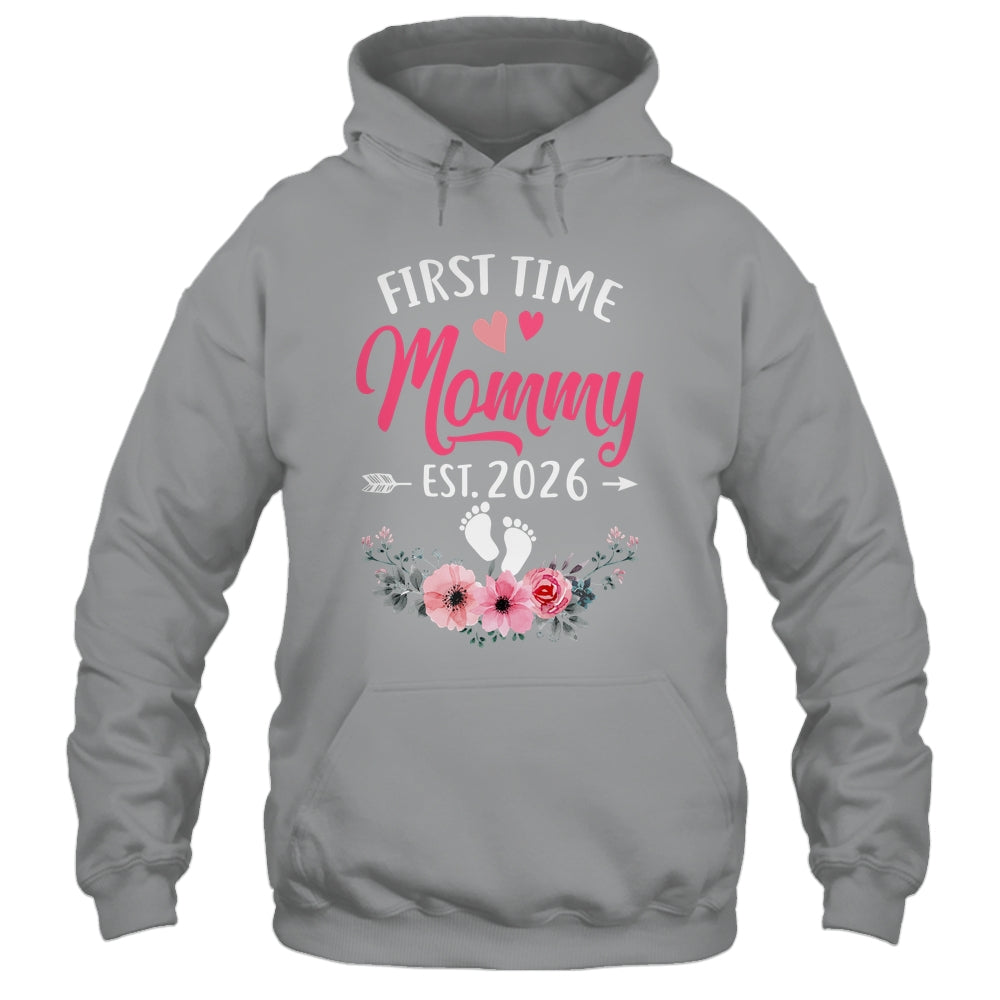 First Time Mommy Promoted To Mommy Est 2027 Mothers Day Shirt & Tank Top | siriusteestore
