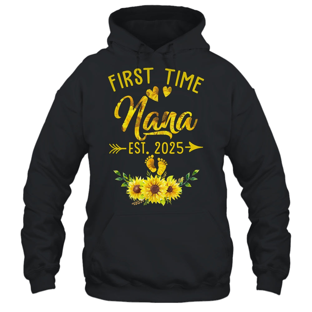 First Time Nana Est 2025 Sunflower Promoted To Nana Shirt & Tank Top | siriusteestore