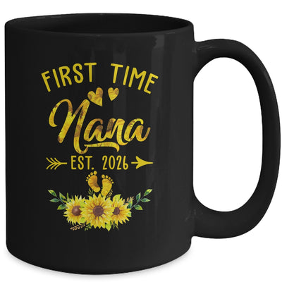 First Time Nana Est 2026 Sunflower Promoted To Nana Mug | siriusteestore