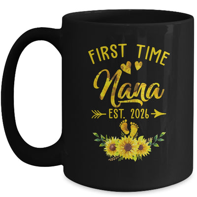 First Time Nana Est 2026 Sunflower Promoted To Nana Mug | siriusteestore