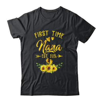 First Time Nana Est 2026 Sunflower Promoted To Nana Shirt & Tank Top | siriusteestore