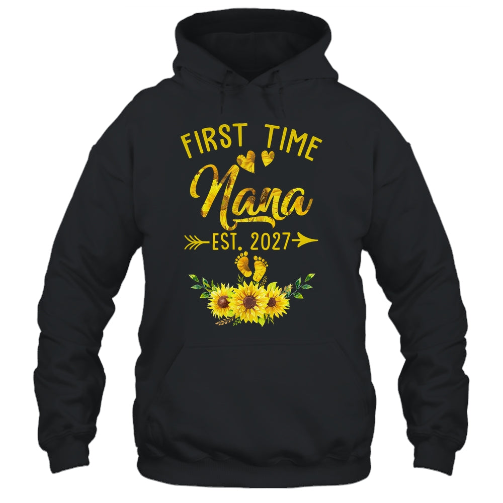 First Time Nana Est 2027 Sunflower Promoted To Nana Shirt & Tank Top | siriusteestore