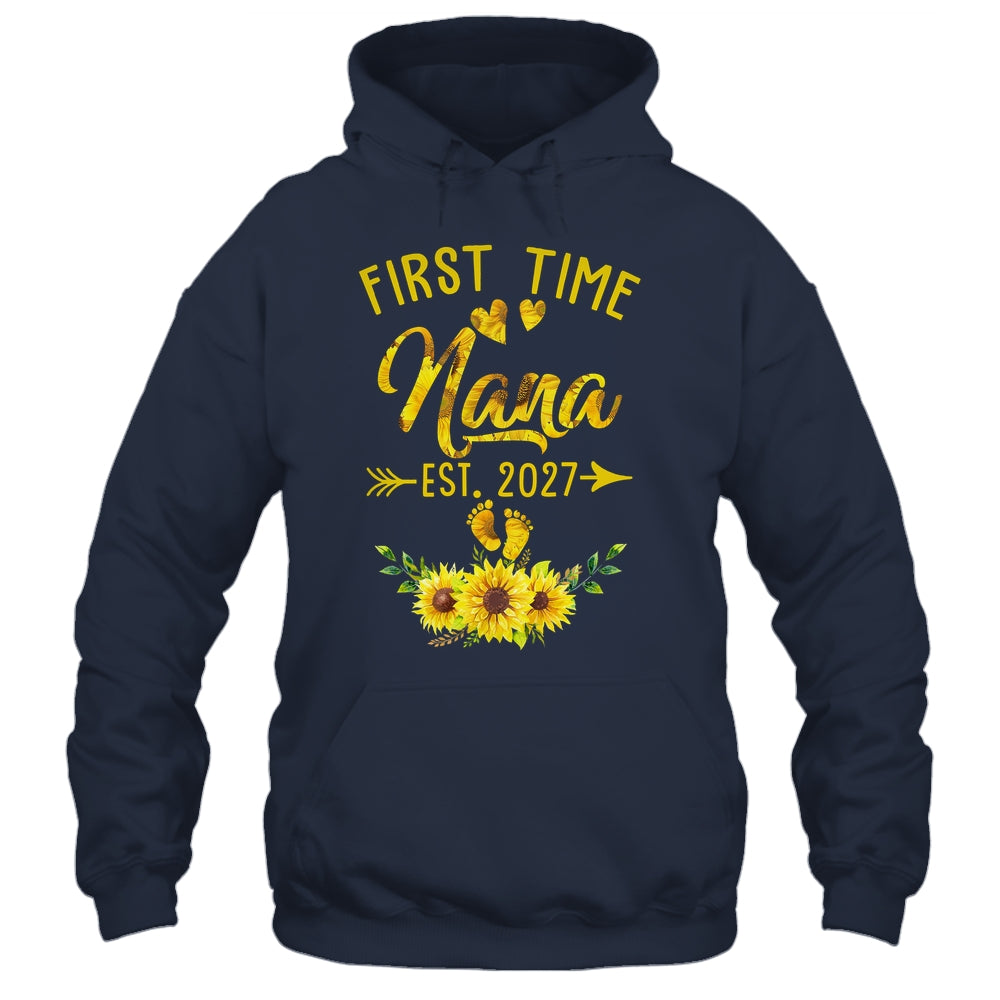 First Time Nana Est 2027 Sunflower Promoted To Nana Shirt & Tank Top | siriusteestore