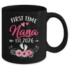 First Time Nana Promoted To Nana Est 2026 Mothers Day Mug | siriusteestore