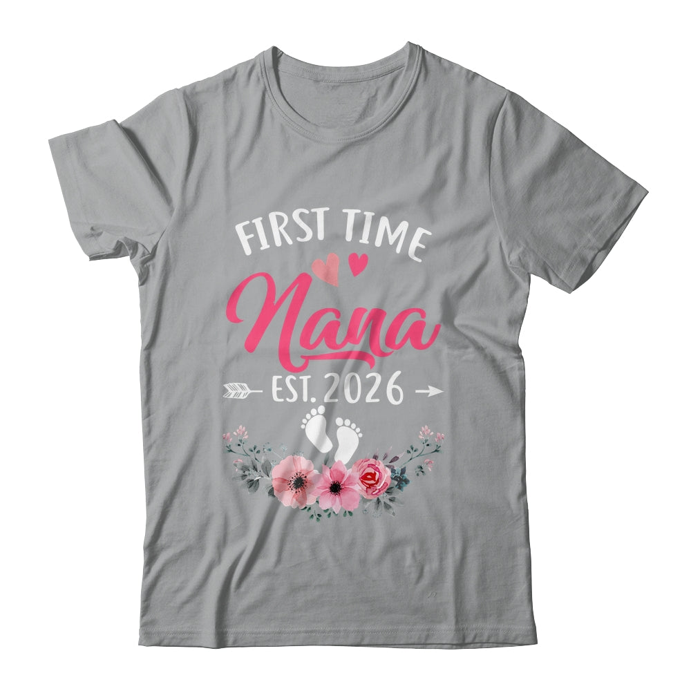 First Time Nana Promoted To Nana Est 2026 Mothers Day Shirt & Tank Top | siriusteestore