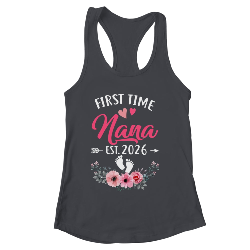 First Time Nana Promoted To Nana Est 2026 Mothers Day Shirt & Tank Top | siriusteestore