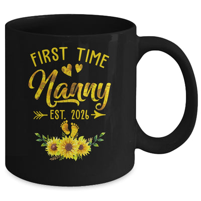 First Time Nanny Est 2026 Sunflower Promoted To Nanny Mug | siriusteestore