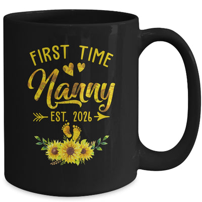 First Time Nanny Est 2026 Sunflower Promoted To Nanny Mug | siriusteestore