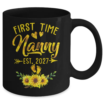 First Time Nanny Est 2027 Sunflower Promoted To Nanny Mug | siriusteestore