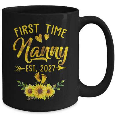 First Time Nanny Est 2027 Sunflower Promoted To Nanny Mug | siriusteestore