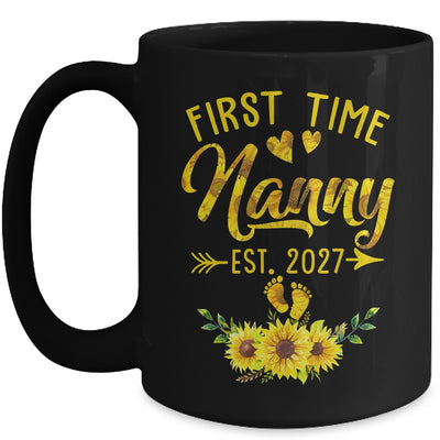 First Time Nanny Est 2027 Sunflower Promoted To Nanny Mug | siriusteestore