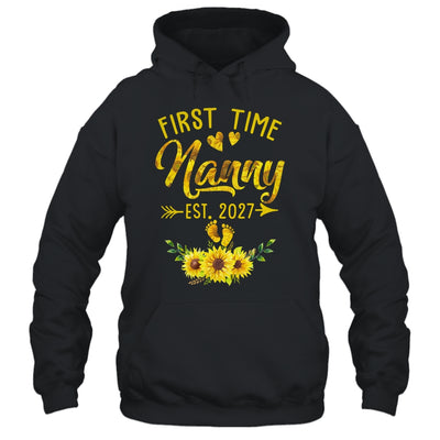 First Time Nanny Est 2027 Sunflower Promoted To Nanny Shirt & Tank Top | siriusteestore