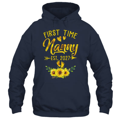 First Time Nanny Est 2027 Sunflower Promoted To Nanny Shirt & Tank Top | siriusteestore