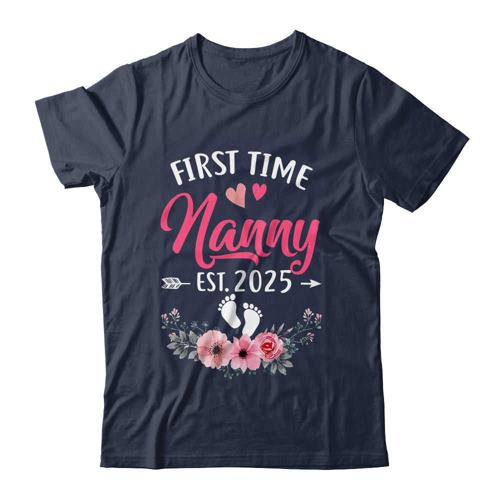 First Time Nanny Promoted To Nanny Est 2025 Mothers Day Shirt & Hoodie | siriusteestore
