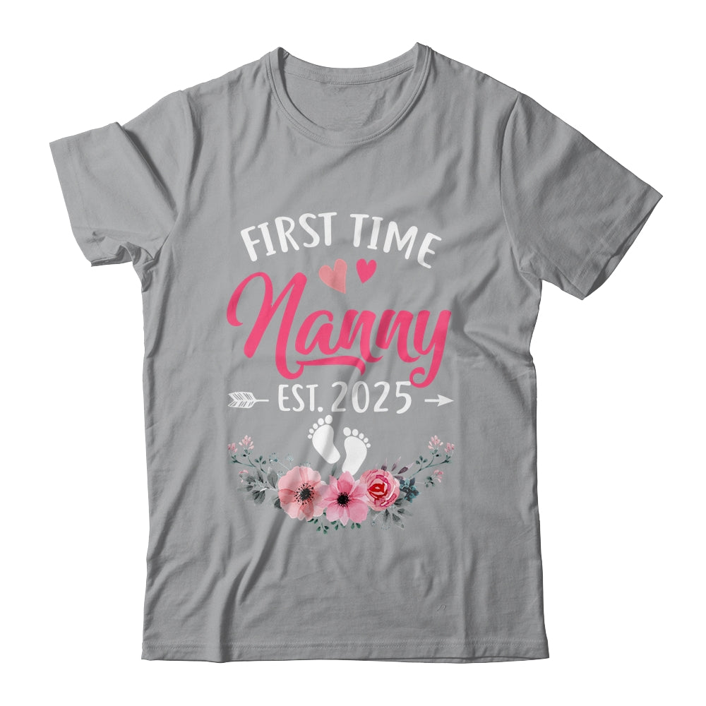 First Time Nanny Promoted To Nanny Est 2025 Mothers Day Shirt & Hoodie | siriusteestore