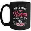 First Time Nanny Promoted To Nanny Est 2026 Mothers Day Mug | siriusteestore