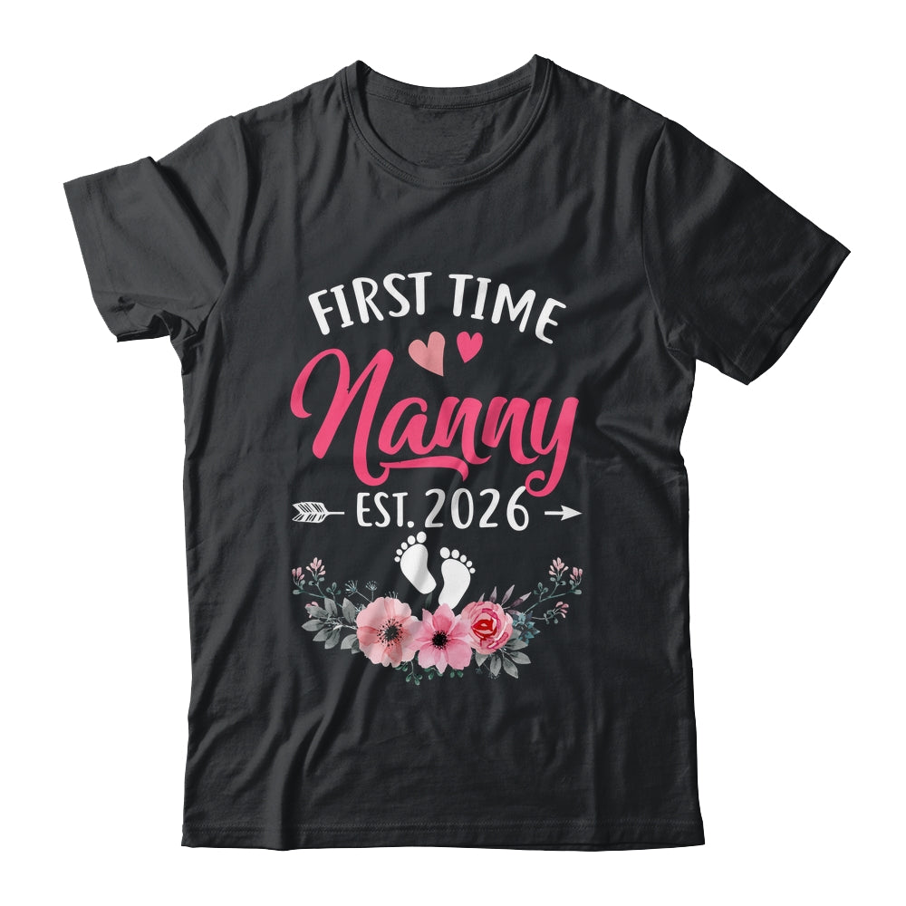 First Time Nanny Promoted To Nanny Est 2027 Mothers Day Shirt & Tank Top | siriusteestore