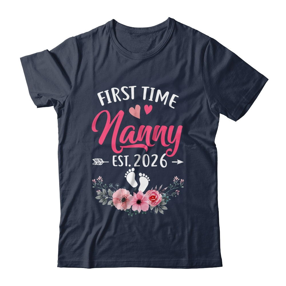 First Time Nanny Promoted To Nanny Est 2027 Mothers Day Shirt & Tank Top | siriusteestore