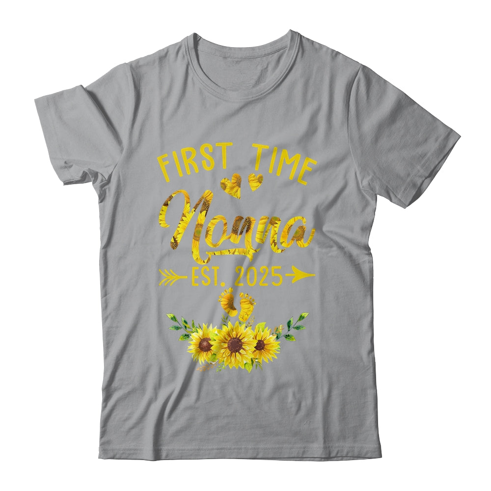 First Time Nonna Est 2025 Sunflower Promoted To Nonna Shirt & Tank Top | siriusteestore