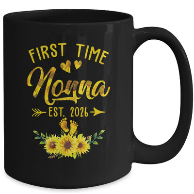 First Time Nonna Est 2026 Sunflower Promoted To Nonna Mug | siriusteestore