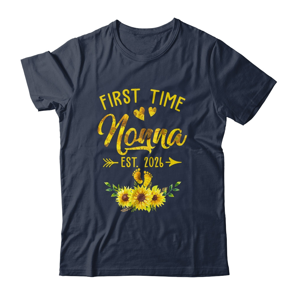 First Time Nonna Est 2026 Sunflower Promoted To Nonna Shirt & Tank Top | siriusteestore