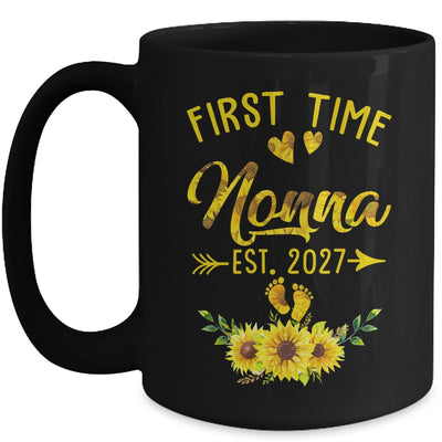 First Time Nonna Est 2027 Sunflower Promoted To Nonna Mug | siriusteestore
