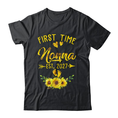 First Time Nonna Est 2027 Sunflower Promoted To Nonna Shirt & Tank Top | siriusteestore