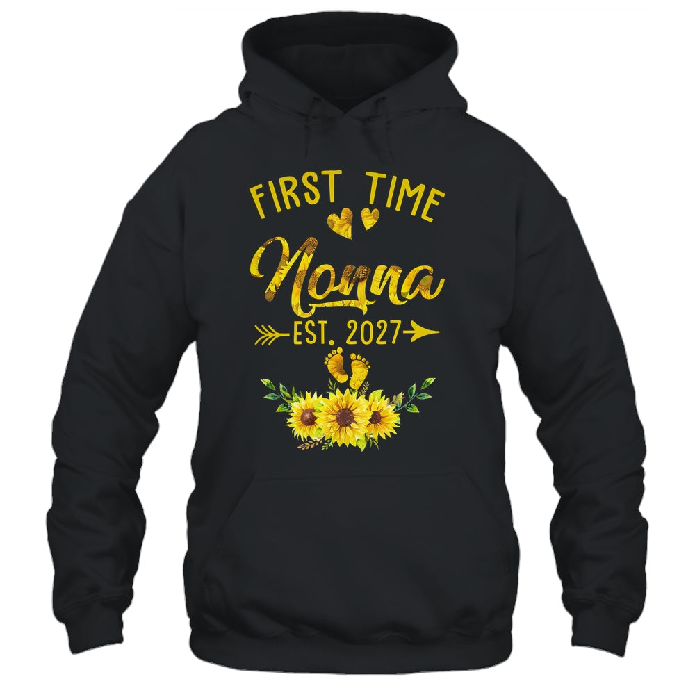 First Time Nonna Est 2027 Sunflower Promoted To Nonna Shirt & Tank Top | siriusteestore