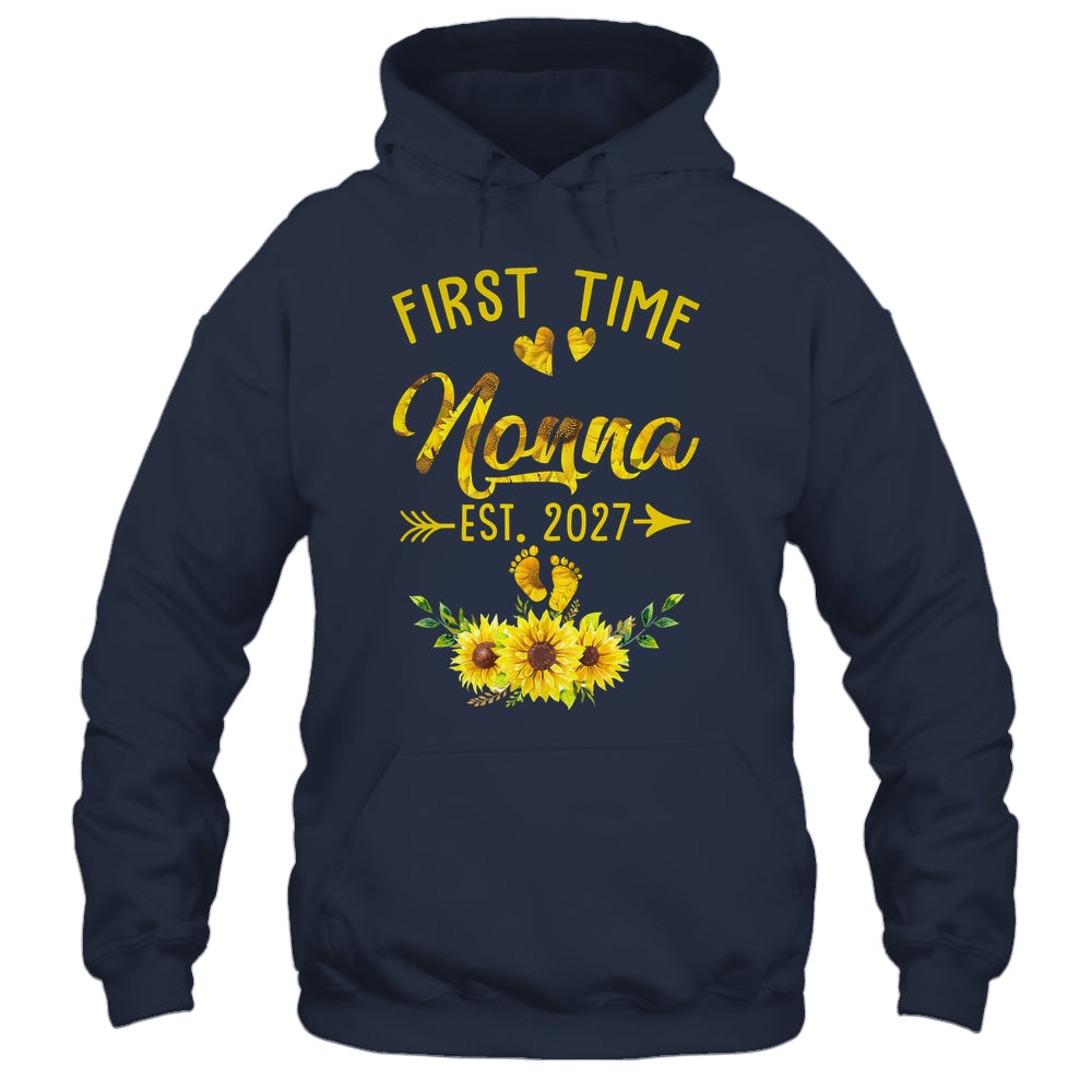 First Time Nonna Est 2027 Sunflower Promoted To Nonna Shirt & Tank Top | siriusteestore