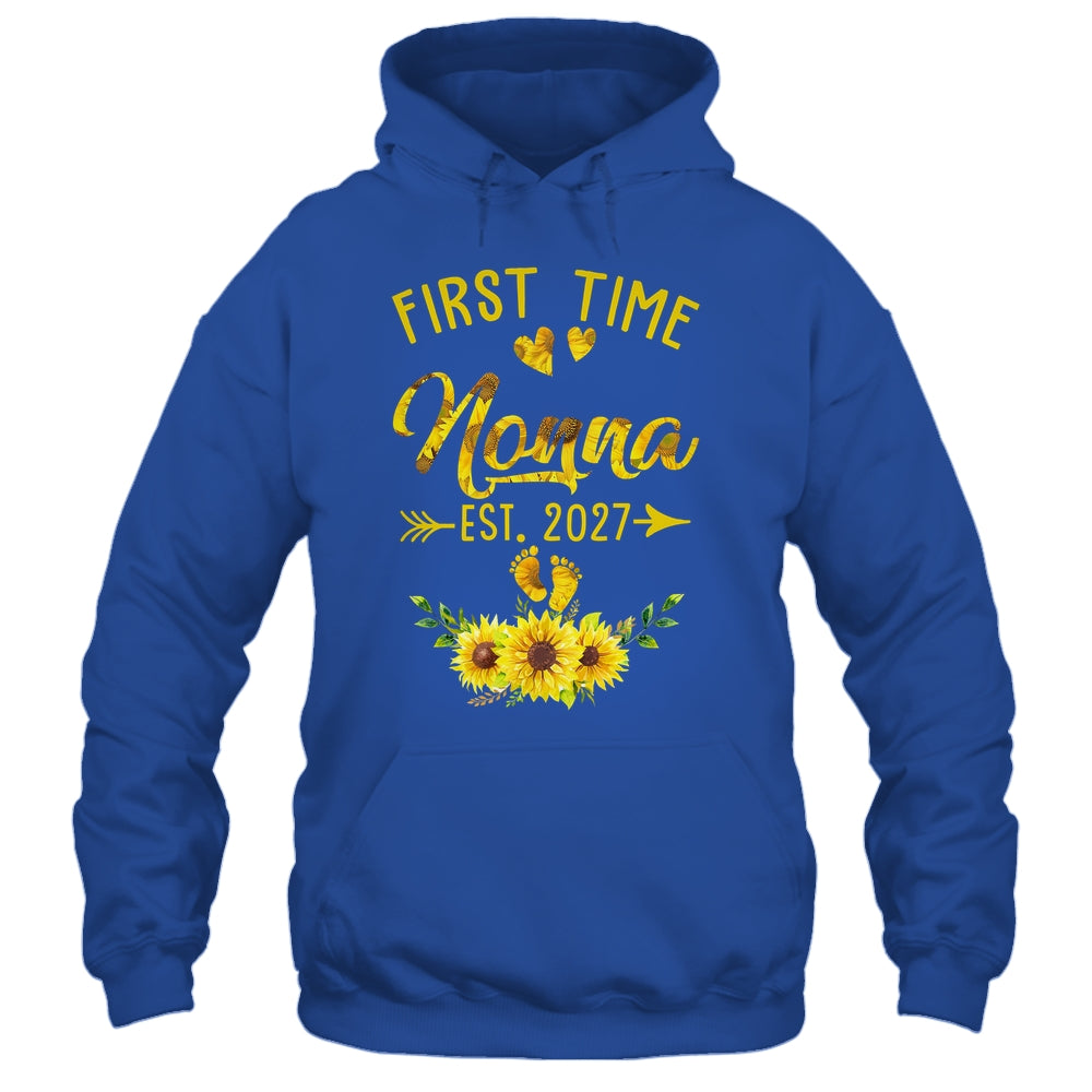 First Time Nonna Est 2027 Sunflower Promoted To Nonna Shirt & Tank Top | siriusteestore