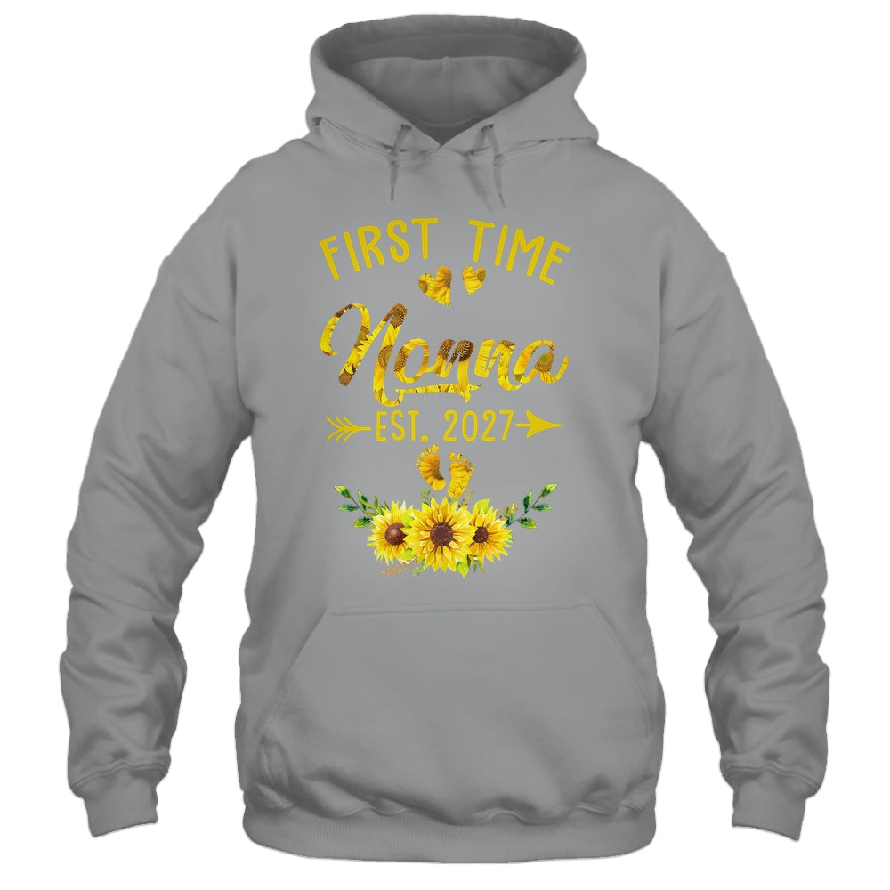 First Time Nonna Est 2027 Sunflower Promoted To Nonna Shirt & Tank Top | siriusteestore