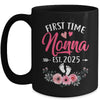 First Time Nonna Promoted To Nonna Est 2025 Mothers Day Mug | siriusteestore