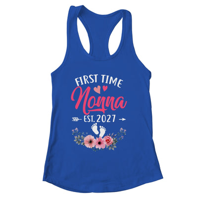 First Time Nonna Promoted To Nonna Est 2027 Mothers Day Shirt & Tank Top | siriusteestore