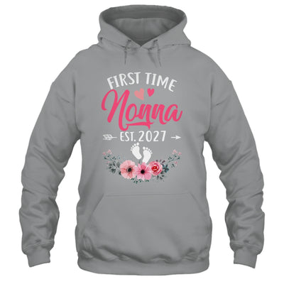 First Time Nonna Promoted To Nonna Est 2027 Mothers Day Shirt & Tank Top | siriusteestore