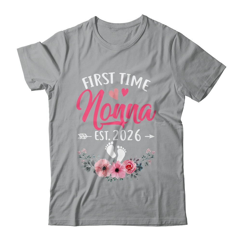 First Time Nonna Promoted To Nonna Est 2027 Mothers Day Shirt & Tank Top | siriusteestore