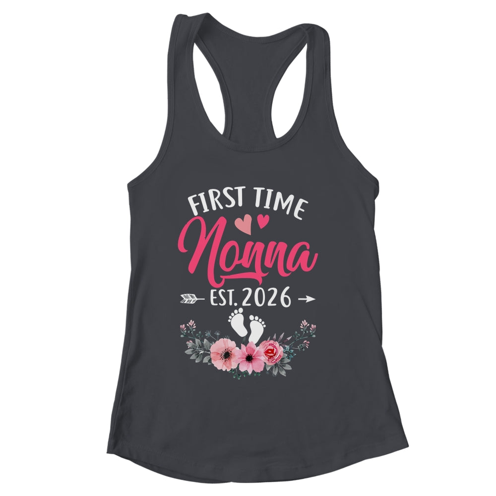 First Time Nonna Promoted To Nonna Est 2027 Mothers Day Shirt & Tank Top | siriusteestore