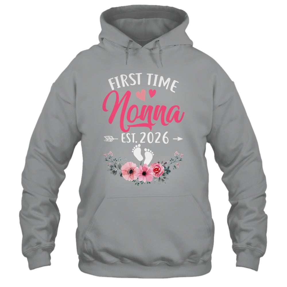 First Time Nonna Promoted To Nonna Est 2027 Mothers Day Shirt & Tank Top | siriusteestore