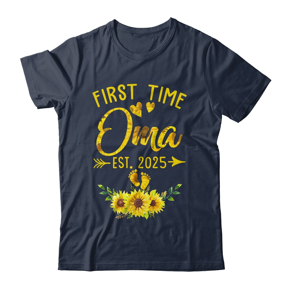 First Time Oma Est 2025 Sunflower Promoted To Oma Shirt & Tank Top | siriusteestore