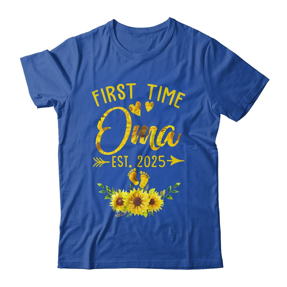 First Time Oma Est 2025 Sunflower Promoted To Oma Shirt & Tank Top | siriusteestore