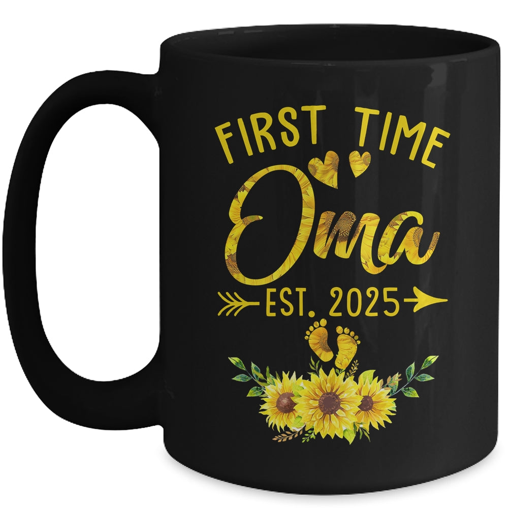 First Time Oma Est 2025 Sunflower Promoted To Oma Mug | siriusteestore