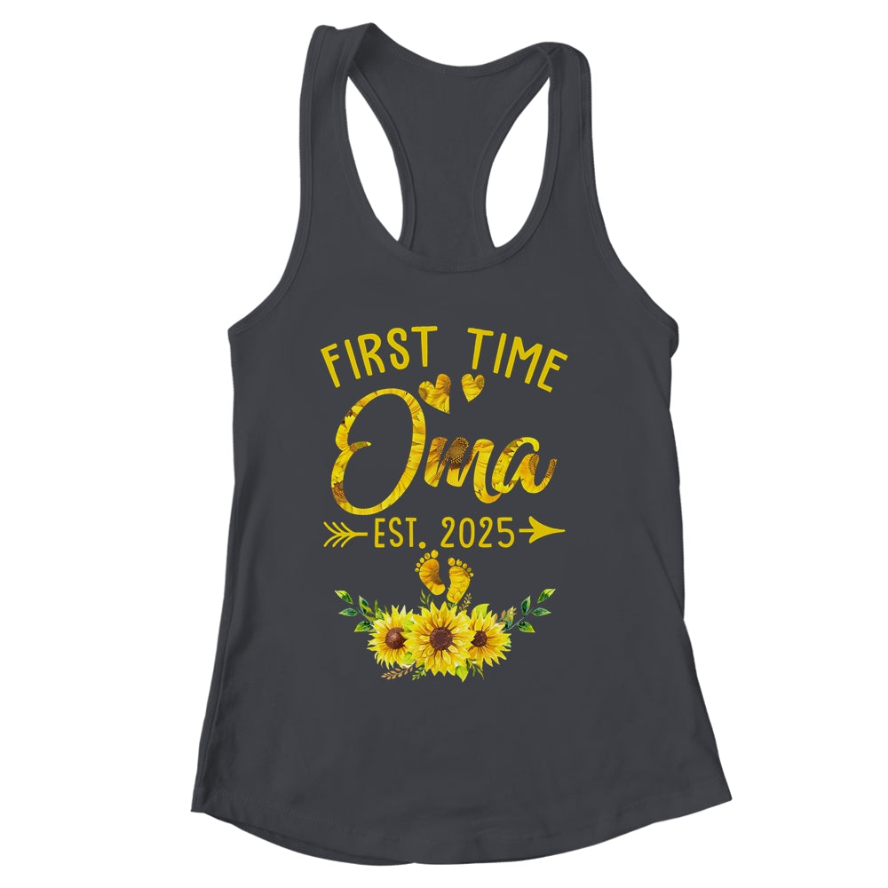 First Time Oma Est 2025 Sunflower Promoted To Oma Shirt & Tank Top | siriusteestore
