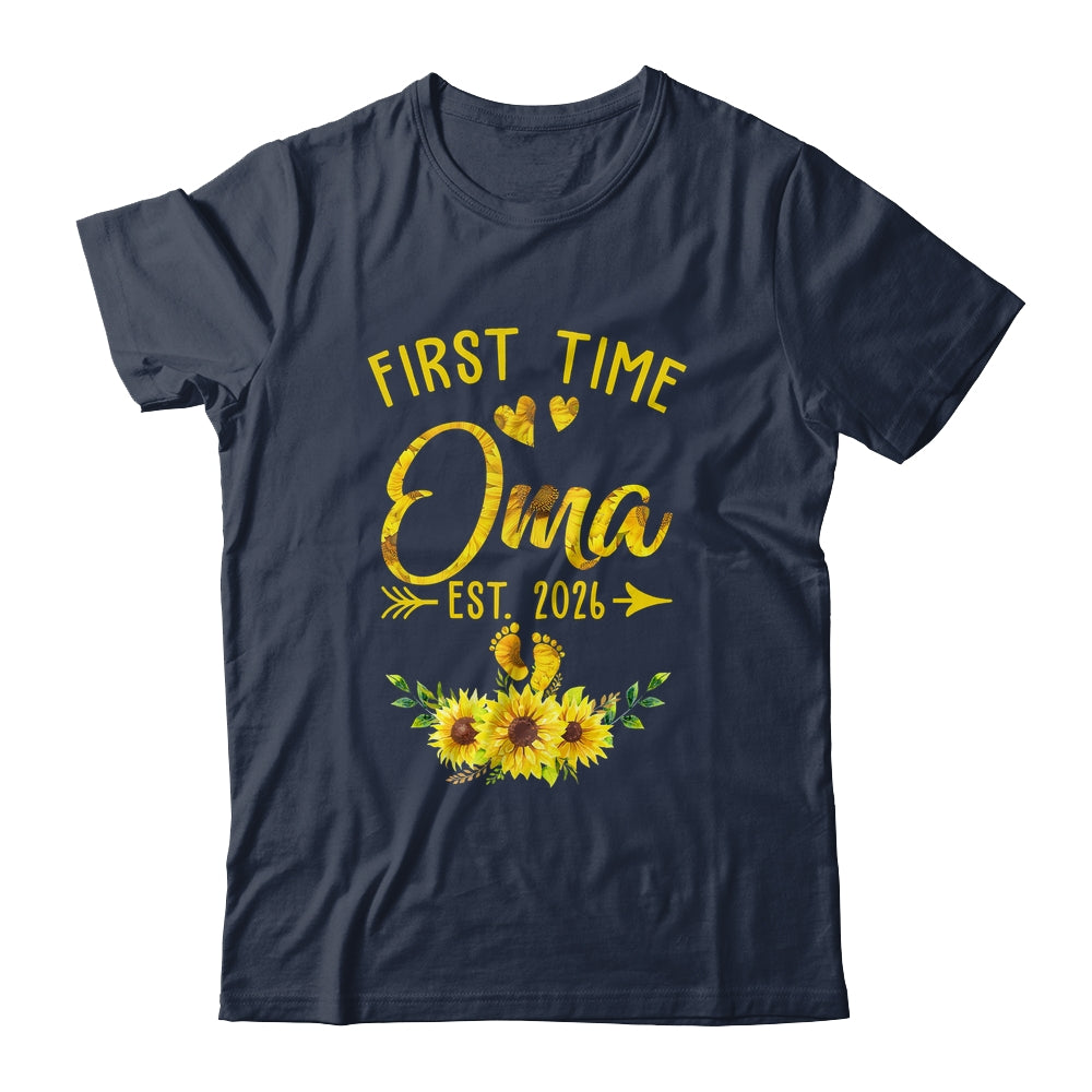 First Time Oma Est 2026 Sunflower Promoted To Oma Shirt & Tank Top | siriusteestore