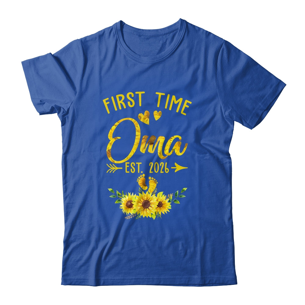 First Time Oma Est 2026 Sunflower Promoted To Oma Shirt & Tank Top | siriusteestore