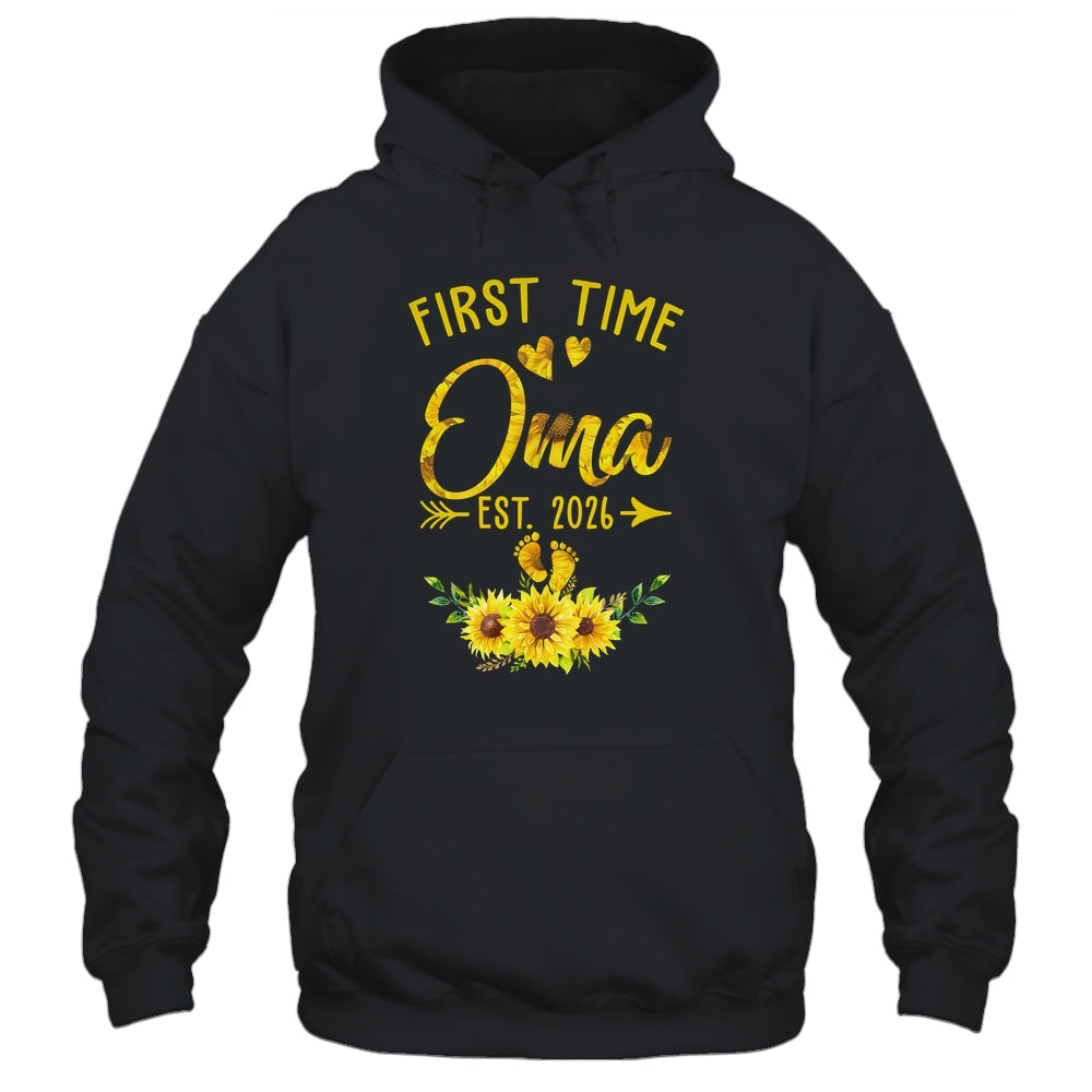 First Time Oma Est 2026 Sunflower Promoted To Oma Shirt & Tank Top | siriusteestore