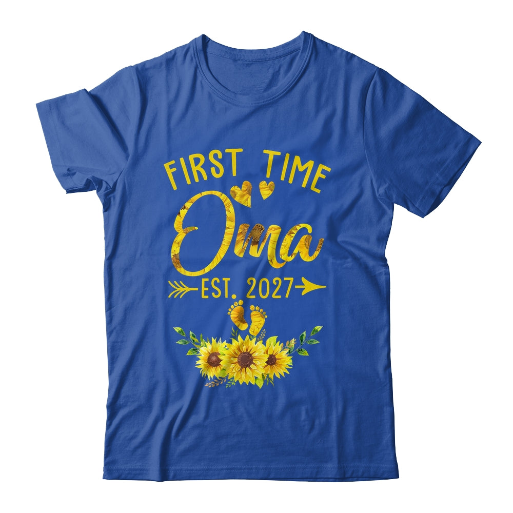 First Time Oma Est 2027 Sunflower Promoted To Oma Shirt & Tank Top | siriusteestore