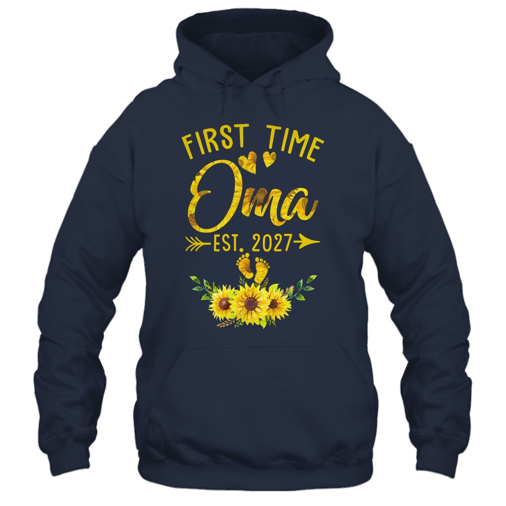 First Time Oma Est 2027 Sunflower Promoted To Oma Shirt & Tank Top | siriusteestore
