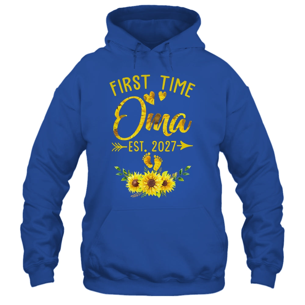 First Time Oma Est 2027 Sunflower Promoted To Oma Shirt & Tank Top | siriusteestore