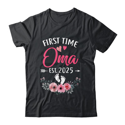 First Time Oma Promoted To Oma Est 2025 Mothers Day Shirt & Hoodie | siriusteestore